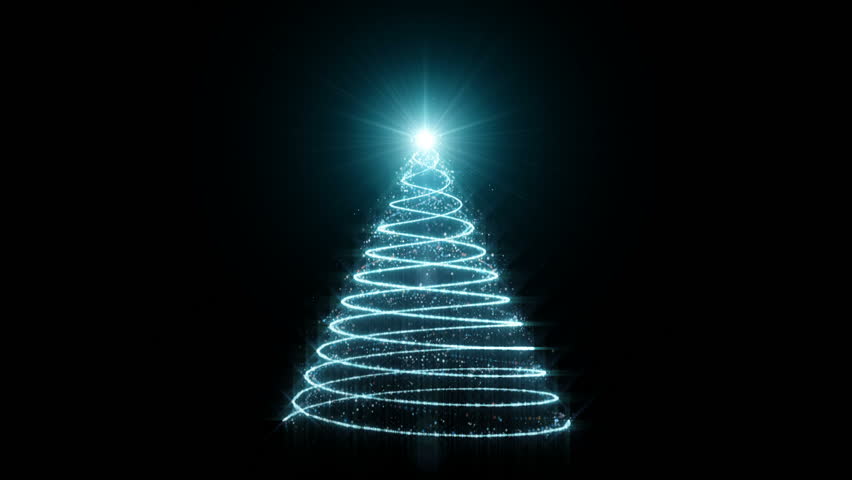Christmas tree on black background, easy customize, for best picture use two layers in "screen" blending mode | Shutterstock HD Video #29108839