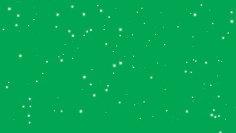 Stars Shine Effect Background On Green Stock Footage Video (100 ...