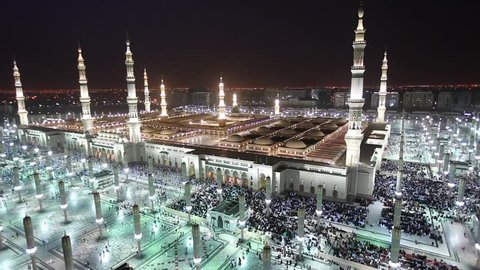 al masjid al nabawi at dawn timelapse 20x