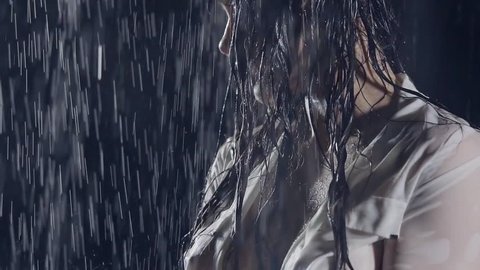 Wet Rain Night Sad Middleaged Woman Stock Footage Video (100% Royalty-free) 29158540 | Shutterstock