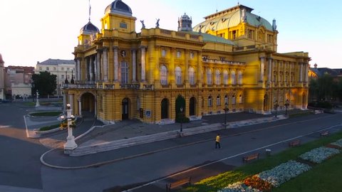 The Croatian National Theatre. Zagreb, Croatia.