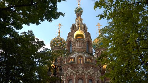 Cathedral of the Resurrection of Christ on the Blood, or the Church of the Savior on Blood in St. Petersburg Russia