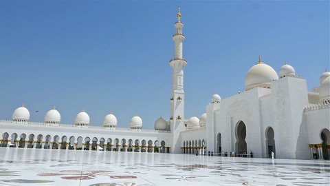 Sheikh Zayed Mosque in Abu Dhabi, Unite Arab Emirates