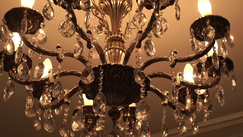 Luxury Crystal Chandelier Close Up Stock Footage Video 100 Royalty Free 29212954 Shutterstock