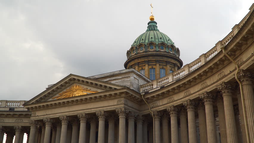 Dome and columns of the Kazan Cathedral in St. Petersburg Russia | Shutterstock HD Video #29213473