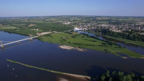 THE LOIRE VIEW BY DRONE AT SAINT-FLORENT-LE-VIEIL
Aerial view of the Loire filmed by drone, Saint-Florent-Le-Vieil, France
Loire Valley, Saint-Florent-Le-Vieil, Maine-et-Loire, France