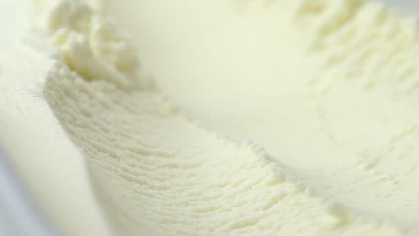 scooping vanilla ice cream close up (4K, HD, high definition 1080p). Royalty-Free Stock Footage #29246455