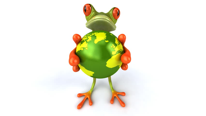 Frog with the world