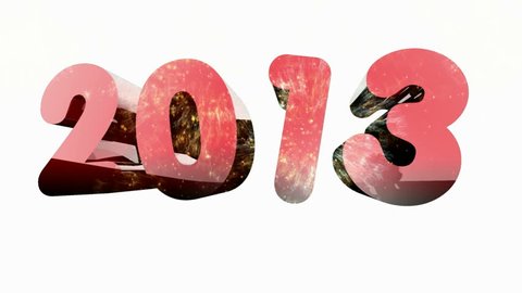 Happy New Year 2013  Stock Video