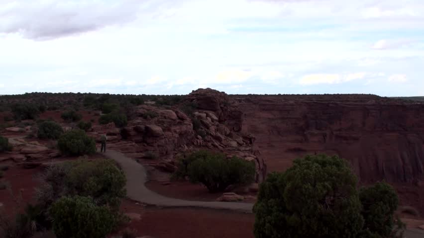 Squall clouds over Dead Horse Point, Utah