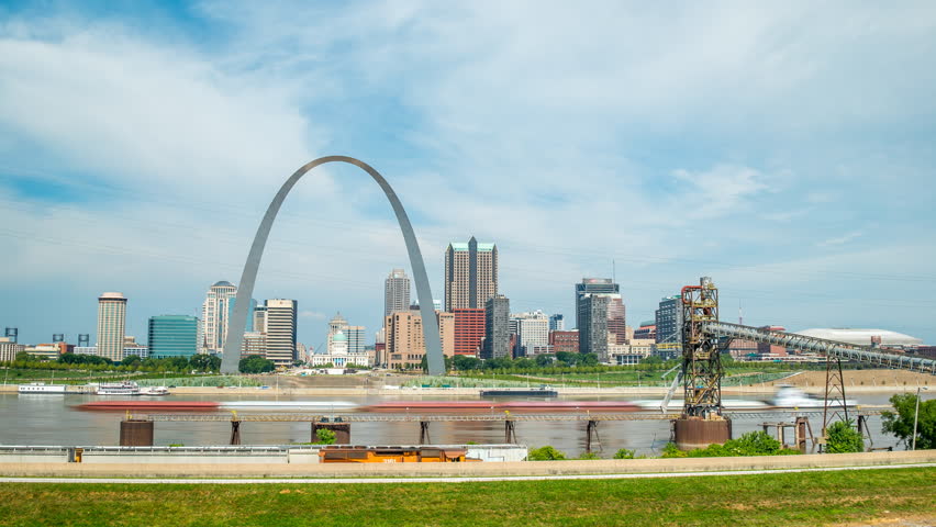 St Louis time lapse clear day