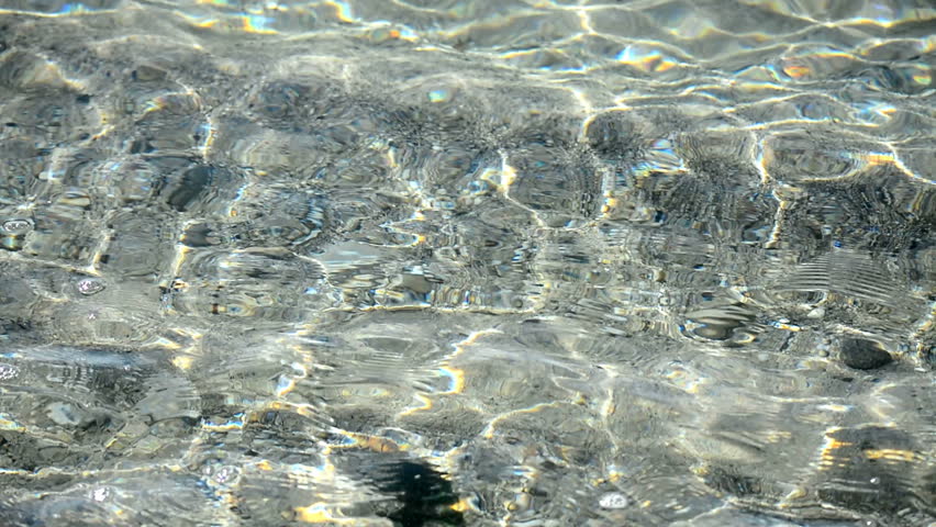 Close up of clear water in Sardinia, Italy