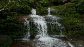 beautiful waterfall cascade in Phu Lanka national park in Thailand,Tad vi man tip waterfall Bung Kan thailand