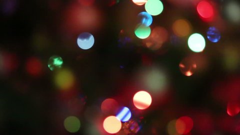 Abstract background of twinkling lights in motion