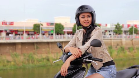 Hot Asian Girl Riding