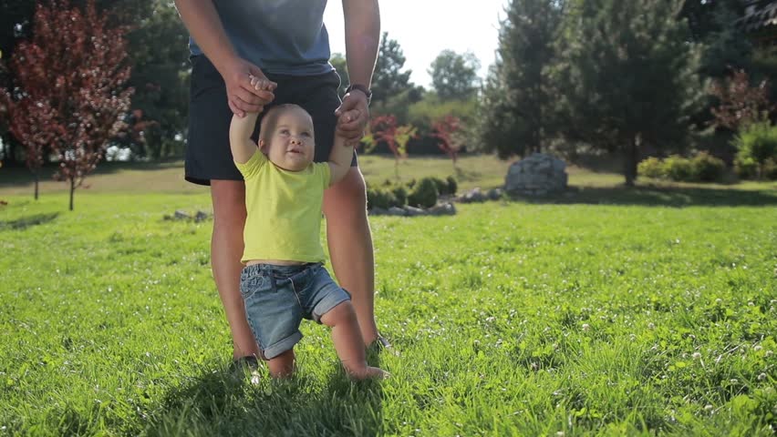 training baby to walk