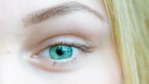 Eye Digital Scrolling On Iris Loop Stock Footage Video (100% Royalty ...