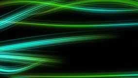 Colorful Swirly Streaks of Lights Moving Horizontally Seamless Looping Motion Background Green Turquoise
