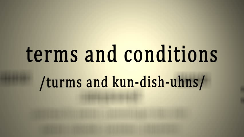 Definition: Terms and Conditions 