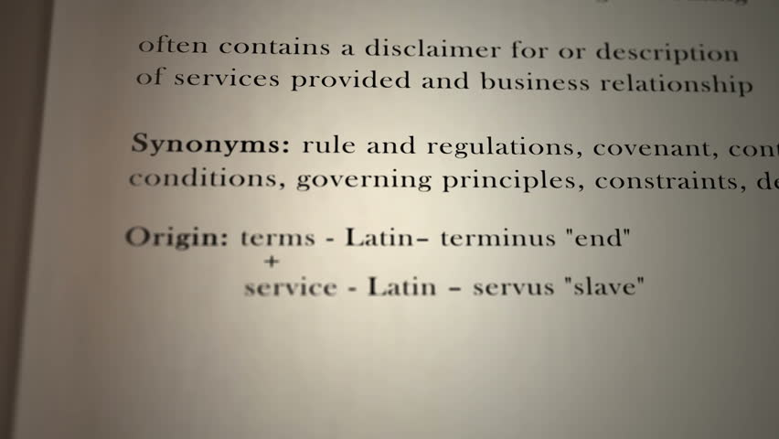 Terms of Service Definition