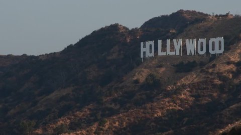 Los Angeles, California/USA-July 16 2017:A view of the Hollywood Sign
