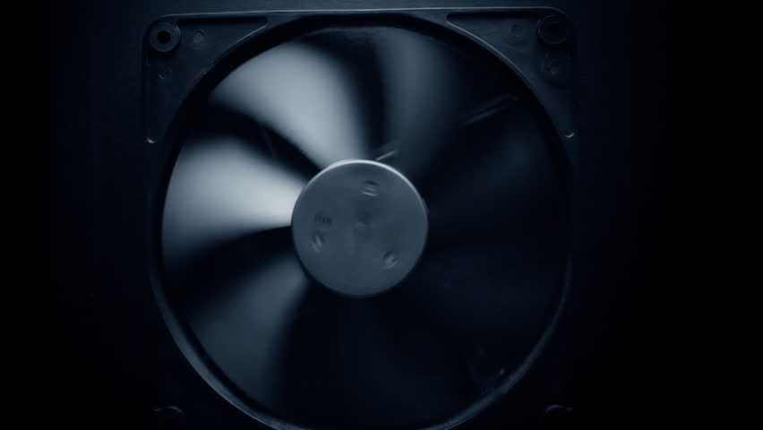 Fan turbine behind a dark surface. Electric fan produce a current of air by fast movement of blades.
 | Shutterstock HD Video #2938120