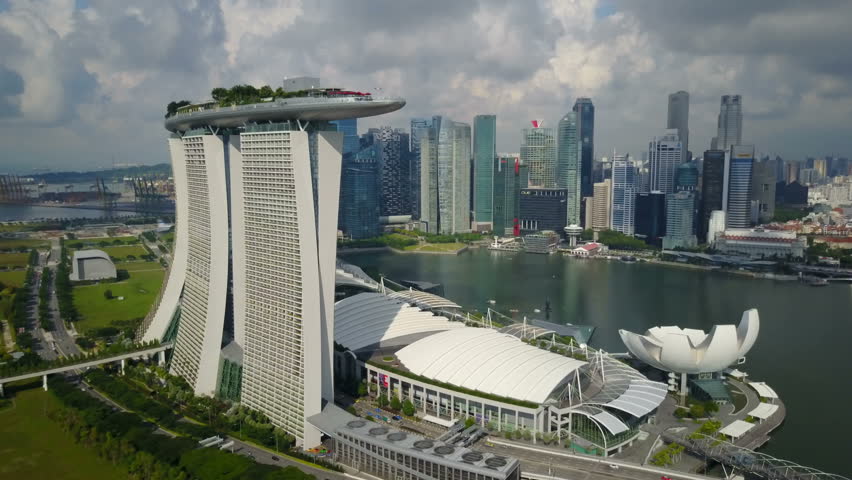 Singapore - May 2017: Drone Stock Footage Video (100% Royalty-free ...