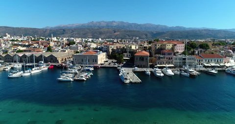 3 in 1. Chania city, Crete, Greece. Aerial view. Part 2. 
