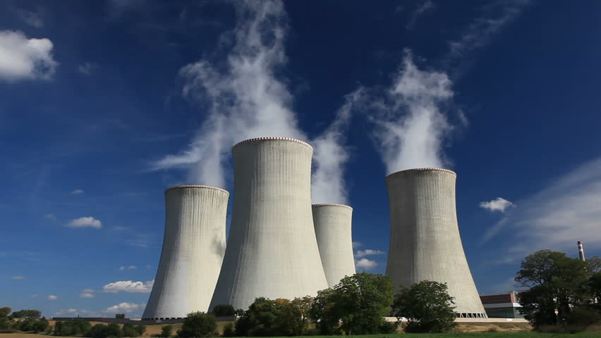 Cooling Tower of Nuclear Power Stock Footage Video (100% Royalty-free