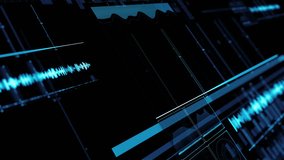 3d render abstract technology background with depth of field. Abstract detailed elements. Data analyzing graphs. - Powered by Shutterstock - Get 15% off with code: PIKWIZARD15