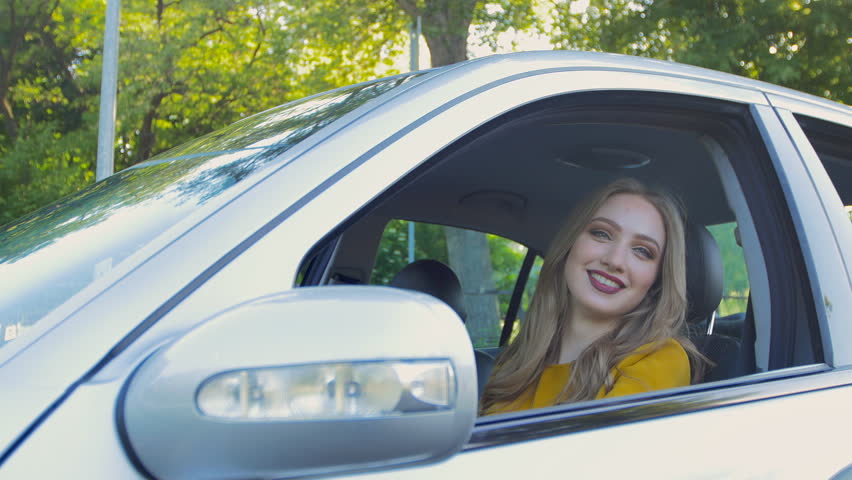 The Girl In The Car Stock Footage Video 100 Royaltyfree 29440762