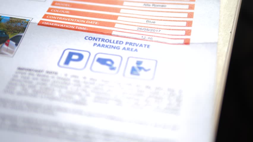 close up of letter which is the final demand for payment of parking ticket Royalty-Free Stock Footage #29456785