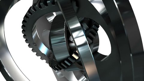 Animated 3d Gears Loopable Stock Footage Video (100% Royalty-free ...