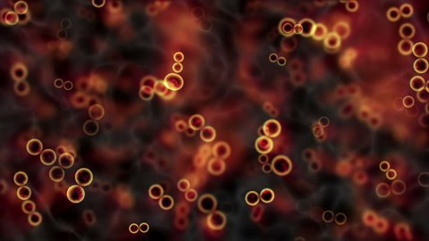 Cells dividing animation background