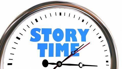 Story Time Storytelling Narrative Clock Hands Ticking 3d Animation