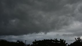 time-lapse video of dark clouds on day time before rain clouds. 