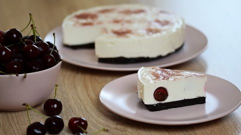 To eat cheesecake with cherries