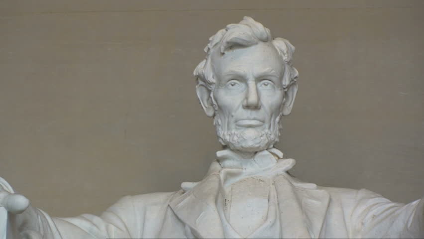 Close-up of Lincoln Memorial in Washington, D.C. - Zoom Out