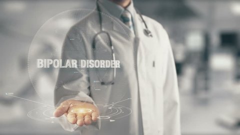 Doctor holding in hand Bipolar Disorder