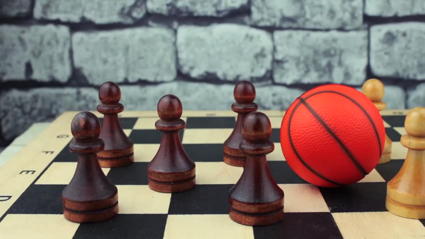 Basketball among pawns