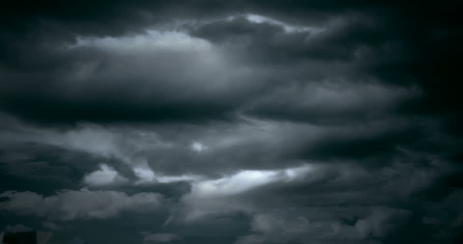 Digital composite of dollar sing against stormy clouds