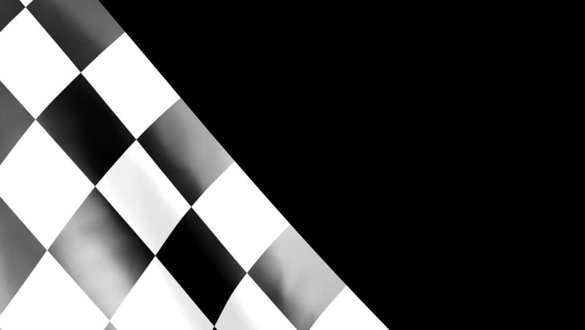 Racing checkered flag animated,with Alpha channel