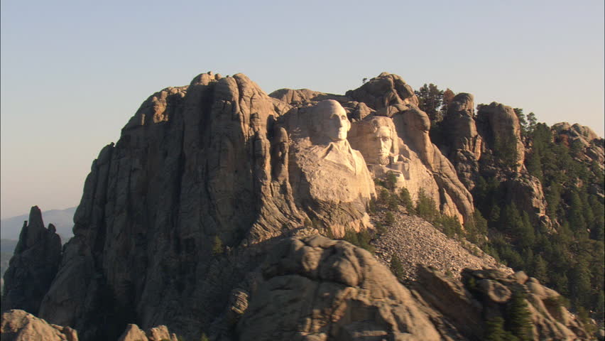 Mount Rushmore In Early Morning Royalty-Free Stock Footage #29598778