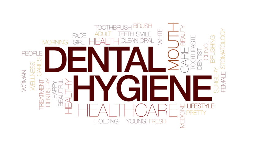 dental hygiene animated word cloud text Stock Footage Video (100% ...