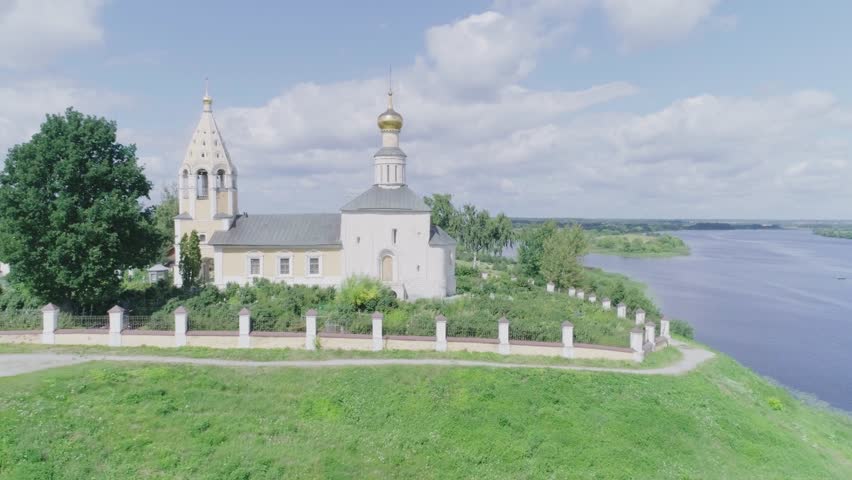 Church of the Nativity of the Virgin in the town of Gorodnya, Tver region, Russia.