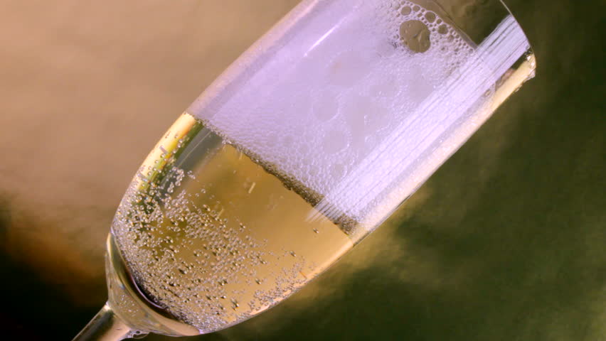 Close up of champagne being poured into flute