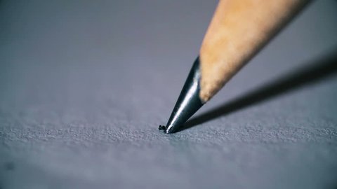 Breaking the tip of a pencil: stress, anger ,frustration- slow motion