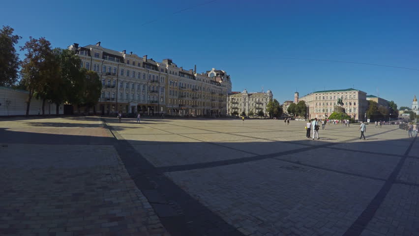 4K Panorama Sofievskaya Square, Kiev