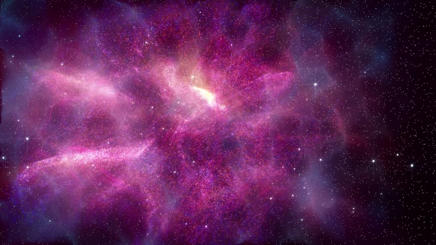 Smooth slow motion in space through stars. A pink galaxy. Flying in galaxy star space. Video graphics. Space landscape with nebula. Video about of a solar system. Video of a galaxy birth light. | Shutterstock HD Video #29669512