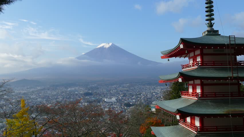 Imaging of Mt. Fuji autumn with red maple leaves, Japan | Shutterstock HD Video #29679124
